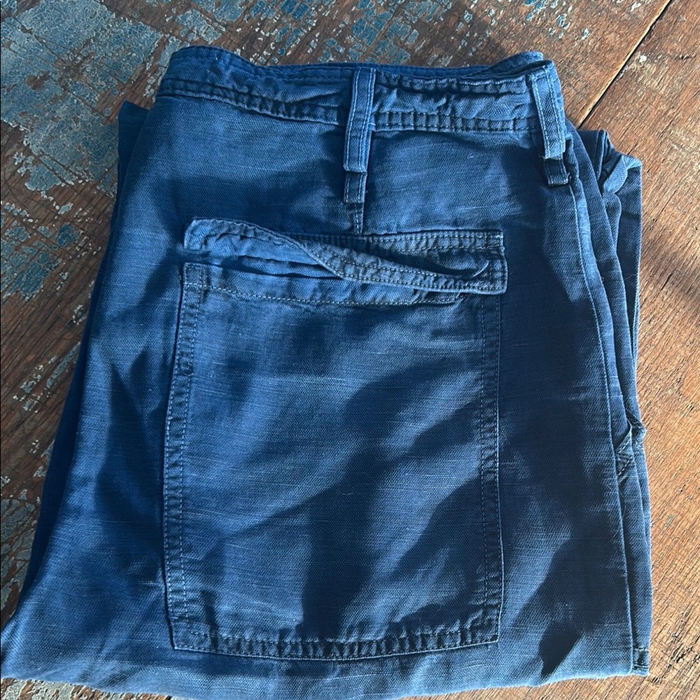 Blue Casual Pants